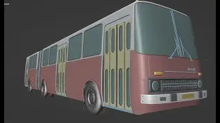 Soviet Bus Modeling in Blender