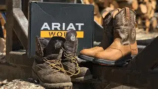 NEW ARIAT WORK BOOTS!!!!