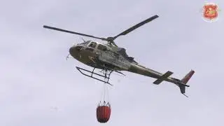En tierra y aire el Ej&eacute;rcito combate incendios forestales