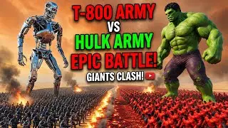 100,000 Hulks vs 2,000,000 T-800 Robots – The Ultimate UEBS Apocalypse Battle!