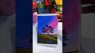 Sunset Acrylic Painting&diams;️🖌️#TanusCraftCreativeArts #art #shorts #viral