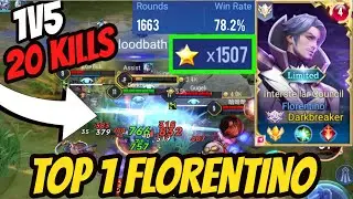 TOP 1 FLORENTINO 1500 STARS  - SERVER BEST FLORENTINO  | AoV | RoV | Li&ecirc;n Qu&acirc;n Mobile