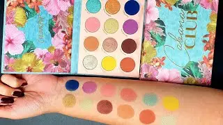 Colourpop Cabana Club Palette Swatch and Closeup #colourpop #colourpopcosmetics #colourpoppalette