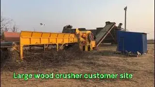 Wood Comprehensive Crusher Customer Production and Use Site#Crusher #Wood #Template