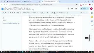 3  Difference between Absolute Path and Relative Path