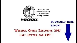 WBSEDCL CPT ADMIT CARD LINK
