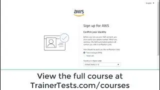 Sign up for AWS Free Tier Account by TrainerTests.com