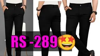 COMBRAIDED Slim Fit Men Black Trousers || unboxing || amazing colour and fiting size 😍💥|| ordernow👇💥
