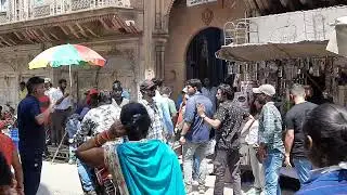 Dream girl 2 shooting location | live shooting mathura | #live #mathura #shorts