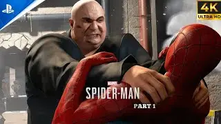 Marvel's Spider-Man Remastered 🕸️ || Part 1: First Boss Fight (Kingpin) 4K Ultra Graphics