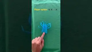 She Thought It Was Real &ndash; Paper Spider Scare!