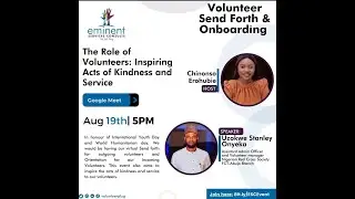 [REPLAY] The Role of Volunteers: Inspiring Acts of Kindness and Service