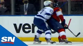 Ryan McDonagh Hits Anthony Duclair In The Numbers And Is Slow To Get Up