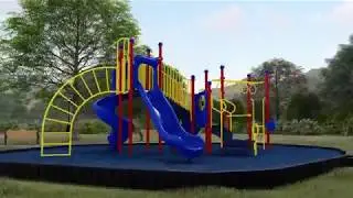 Graceland Commercial Play Structure Fly-Around - APCPLAY