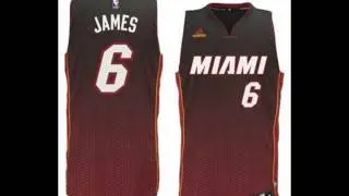 Adidas LeBron James Miami Heat Jersey