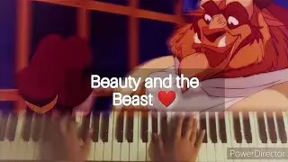 Tale as old as time piano/violin cover-from beauty and the beast❤️