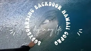 Bodyboarding in Hawaii backdoor GoPro