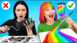 TRUCOS ESCOLARES BUENOS VS MALOS || Ideas DIY y manualidades para estudiantes por 123 GO! GOLD