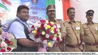 AU Corporate Advisory & Mumbai Police organise Road Safety Drive on 