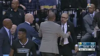David Fizdale Ejected from Game | Warriors vs Grizzlies | February 10, 2017 | 2016-17 NBA Season