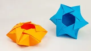 Как сделать шестигранную коробочку | Оригами коробочка | Origami box | Hexagonal origami box