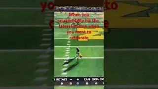 When hit the lateral button instead of the celebrate button