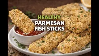 Crispy Baked Panko Parmesan Fish Sticks