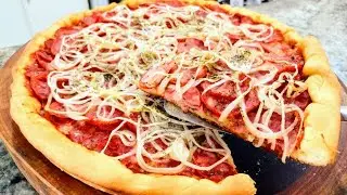 CALABRESA ACEBOLADA A PIZZA QUE EU MAIS FAÇO AQUI EM CASA
