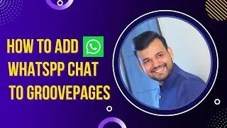 How to add WhatsApp chat icon to your Website in GroovePages