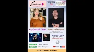 DDM Studio Live - Notes from the heart ANNIVERSARY Special with special guest, Nants del Rosario!