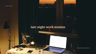 It's late at night, but there's still things to get done