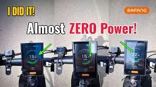 I DID IT! I found the optimal Bafang configuration with almost ZERO power usage!
