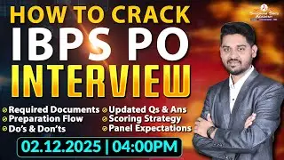 LIVE: How to Crack IBPS PO INTERVIEW 2025 🔥 Preparation Flow + Scoring Strategy + Panel Tips | #SSA