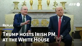 🔴REPLAY: Trump hosts Irish Prime Minister Micheal Martin for talks at the White House I AFP