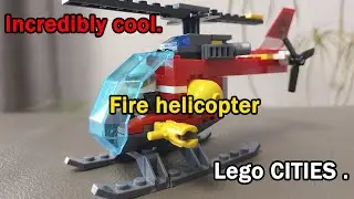 Incredibly cool. Fire helicopter - Lego CITIES .Невероятно круто. Пожарный вертолет - Lego CITIES.