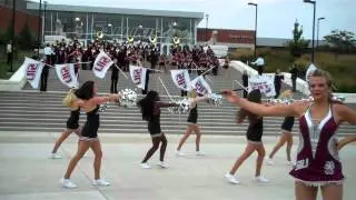 12 09-15 Marching Salukis Go Southern Go on the steps