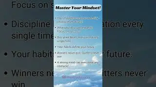 How to Master Your Mindset and Achieve Success #shorts #motivation #masteryourmindset