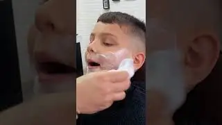 Watch THIS Insane little boy Beard Shave👀🧔 #beard #beardshave #shaving