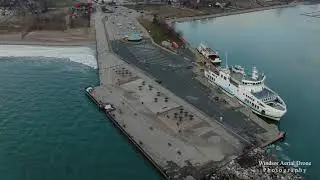 Leamington Seacliff Park Robson Road Point Pelee Drive Shoreline by Windsor Aerial Drone Photography