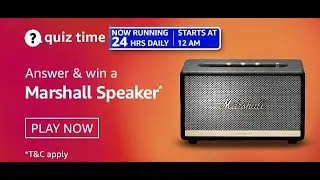 Today Amazon Marshall Speaker Quiz 16 March 2021