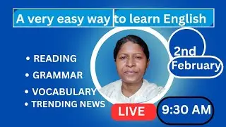 A very easy way to learn English vocabulary|| Reading||Grammar||Trending News # english