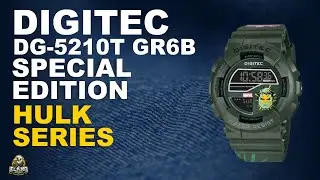 DIGITEC DG-5210T GR6B : JAM TANGAN DIGITEC SPESIAL EDITION HULK SERIES TERBARU (2025)