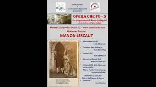 L'Opera che fu 5     G  Puccini Manon Lescaut