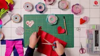 Sleutelhanger maken met kralen en vilt