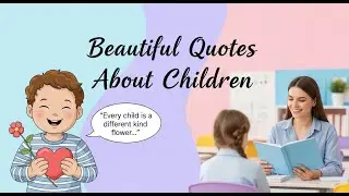 Beautiful Quotes About Children | Inspiring Words for Parents & Teachers