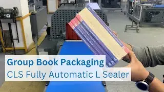 Group Book Packaging | CLS Fully Automatic L Sealer & Tunnel Combination Shrink Wrapping Machine
