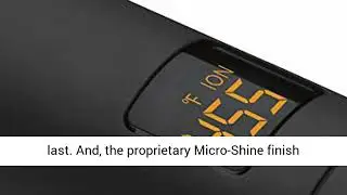 HOT TOOLS Professional Black Gold Micro-Shine Flat Iron, 1 Inch