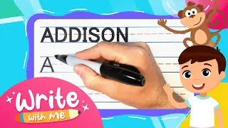 How To Write ADDISON -- SUPER FAST | Write With Me! -- FOR KIDS | #shorts  #kidsshorts
