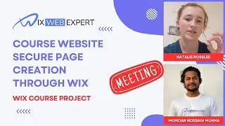 Course Website Secure Page Creation | Wix Web Expert