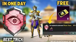 How To Complete ( Master Sniper ) Achievement In One Day | Get 10 Free Premium Crate | PUBGM